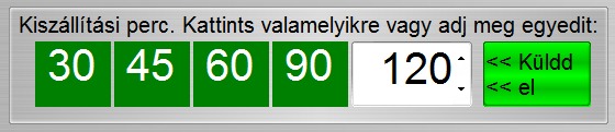 Kiszlltsi id lltsa